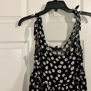 Floral black dress
